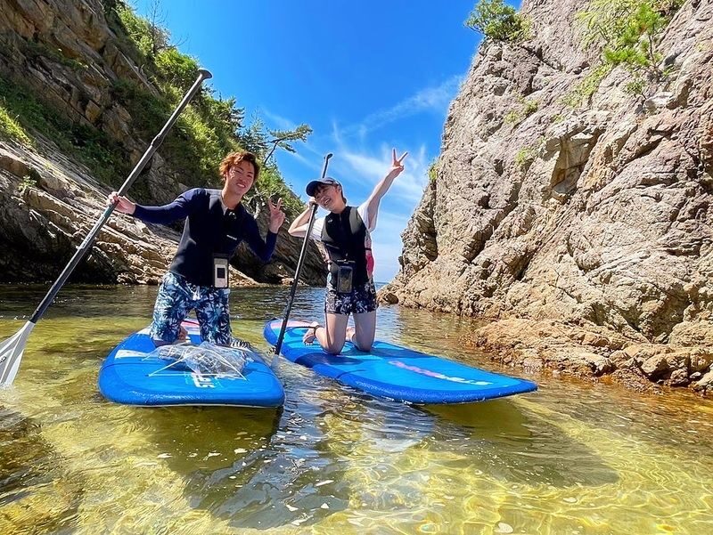 Have Fun in Tottori Pass - Uradome Coast: choose a boat or a paddle