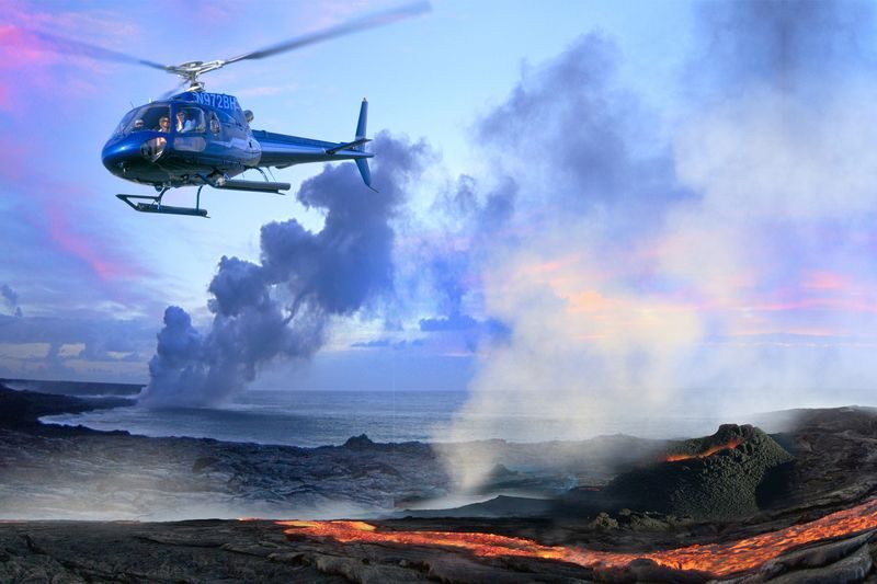 Hawaii Big Island Helicopter Tour - Big Island Spectacular: volcanic ground and the waterfall stop