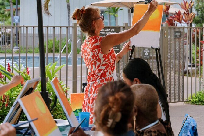 Hawaiian Style Paint Party, Kapolei Oahu - How the Experience Looks and Feels