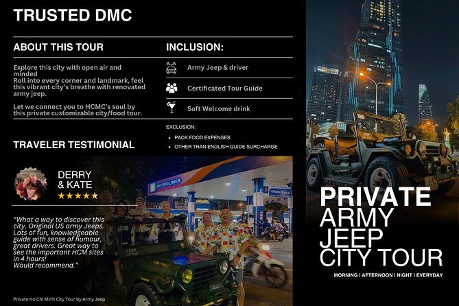 HCMC Private Jeep | Unforgettable Culture City Tour - Good To Know