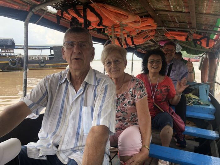 HCM:Mekong Delta 4 Islands Boat Tuk Tuk Try KhotCake Cooking - Tasting the Flavors of the Mekong Delta