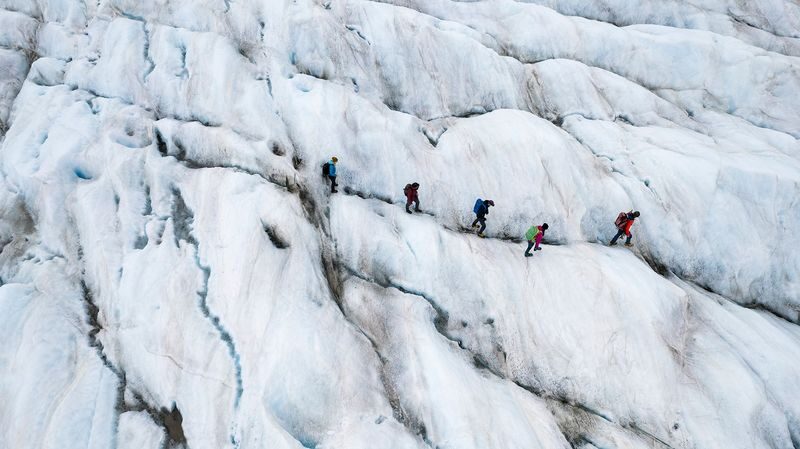 Heli Hike the Tasman Glacier from Queenstown - Two hours among crevasses and blue ice