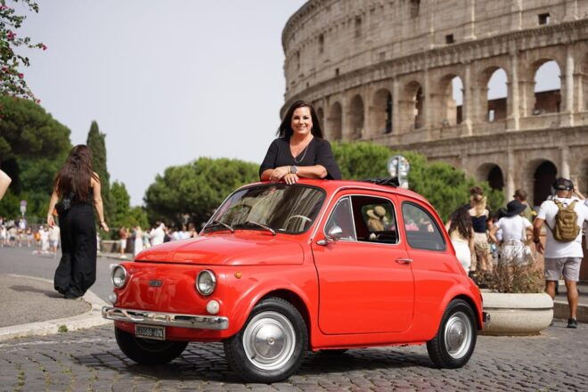 Hello Beautiful: Fiat 500 Vintage Tour in Rome With Aperol Spritz - Meeting Point