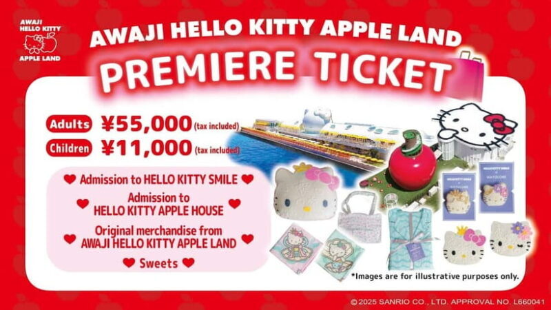Hello Kitty Apple Land Entry TicketGift Package - Exploring the Attractions in Detail