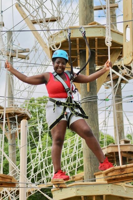 Henderson, Minnesota: High Ropes Obstacle Course Experience - The Benefits of Unlimited Time and Personal Pace