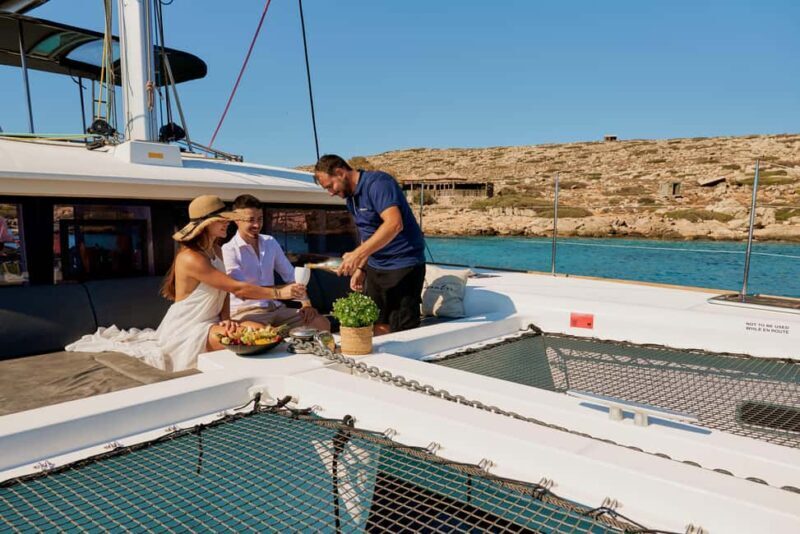 Heraklion: Dia Catamaran with Chef Dinner, Open Bar & Sunset - Practical Information