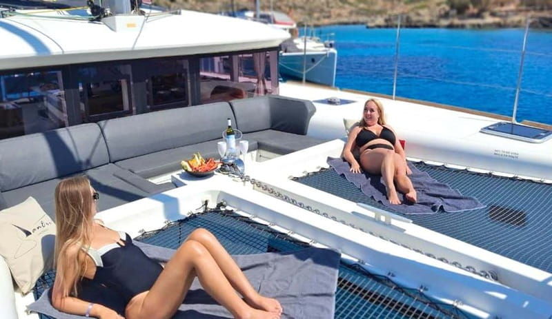 Heraklion: Dia Island Catamaran Cruise with Dinner and Wine - Good To Know