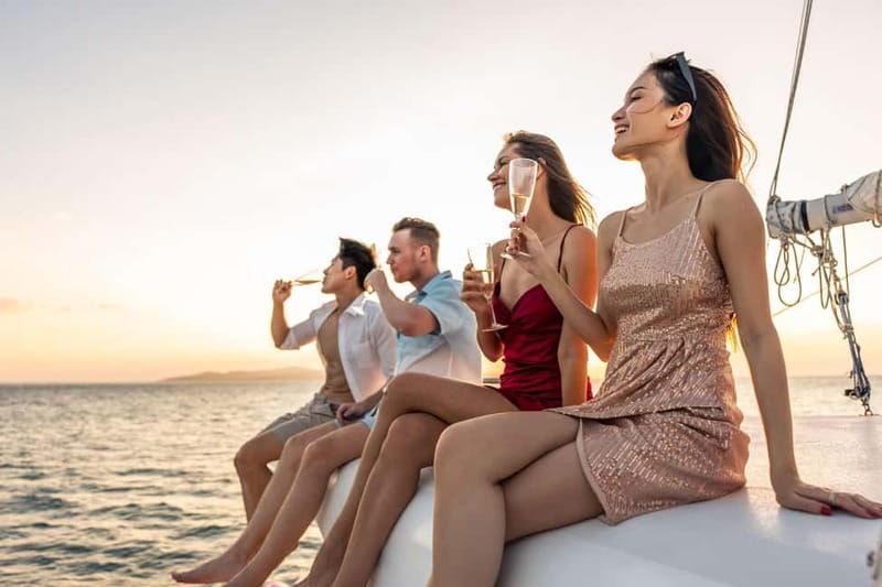 Heraklion: Dia Island Catamaran Cruise with Dinner and Wine - The Breakdown of the Day