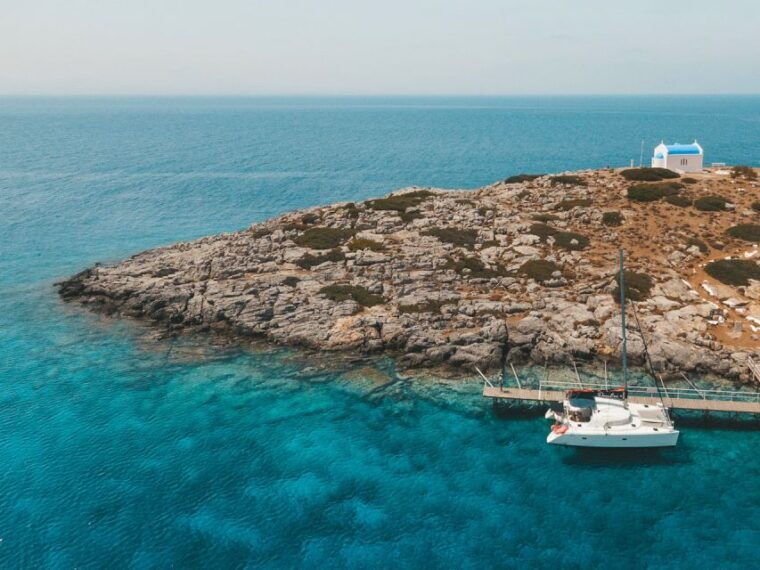 Heraklion: Dia Island Catamaran Cruise with Dinner and Wine - Frequently Asked Questions