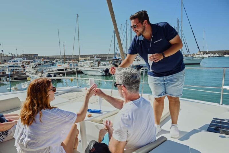 Heraklion: Sunset Catamaran to Dia with Prosecco & Snacks - An Overview of the Cruise Experience