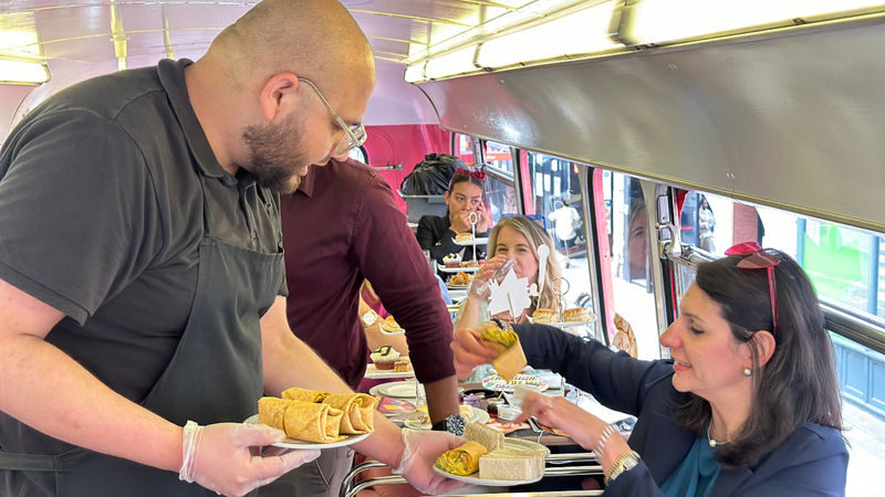 "Here We Go Again" London Afternoon Tea Bus - Westminster, Big Ben and the moving view