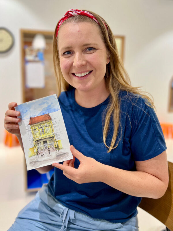 Heritage in Colour: Singapore Shophouse Watercolour Workshop - What happens in the two-hour class