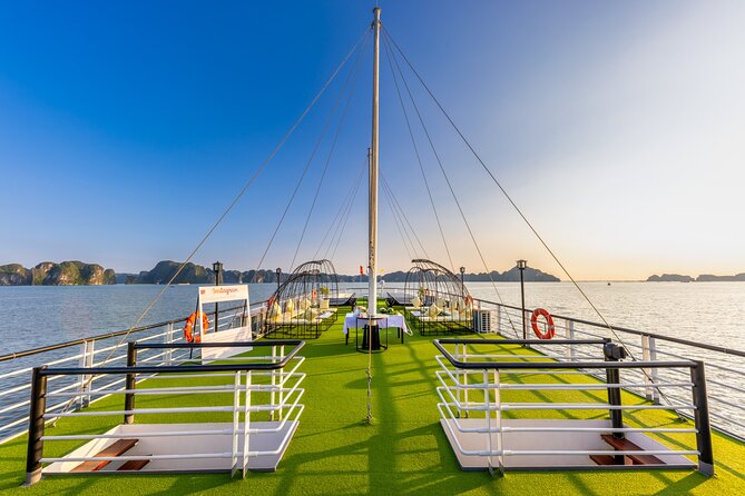 Heritage Luxury Day Cruise 6 Hours Explore Halong Bay FROM Harbor - Frequently Asked Questions