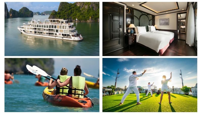 Hermes 2D1N Cruise: Ha Long Bay Tour with Sung Sot & Ti Top - A night among Ha Long Bay’s limestone towers