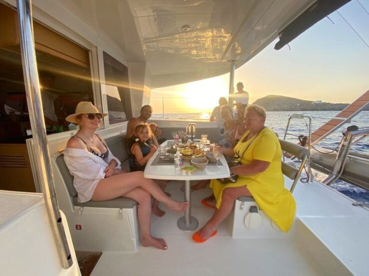 Hersonissos: Sunset Catamaran Trip With Finger Food & Drinks - Sunset Catamaran Experience