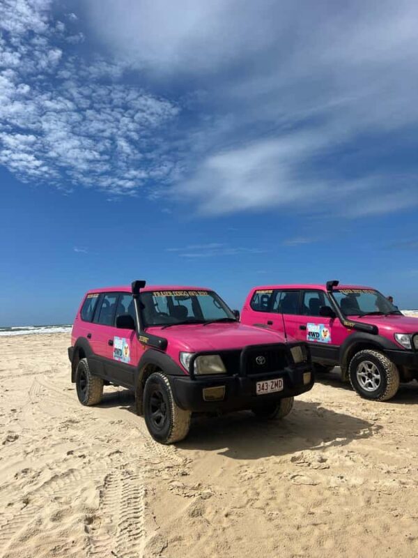 Hervey Bay to K'gari/Fraser Island 2-Day Tour (Beach House) - The Vehicle and Guide Experience