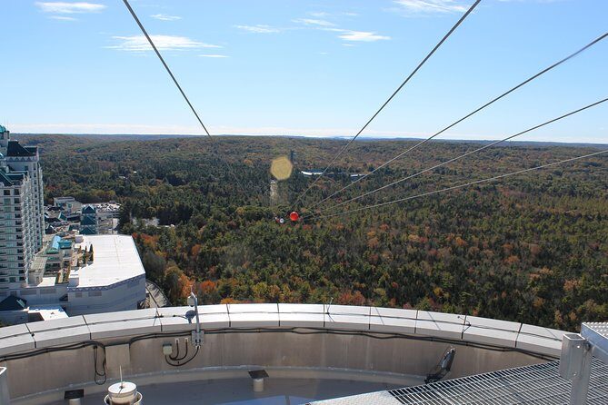 HighFlyer Zipline at Foxwoods - The Setting: Ziplining from Fox Tower’s Roof