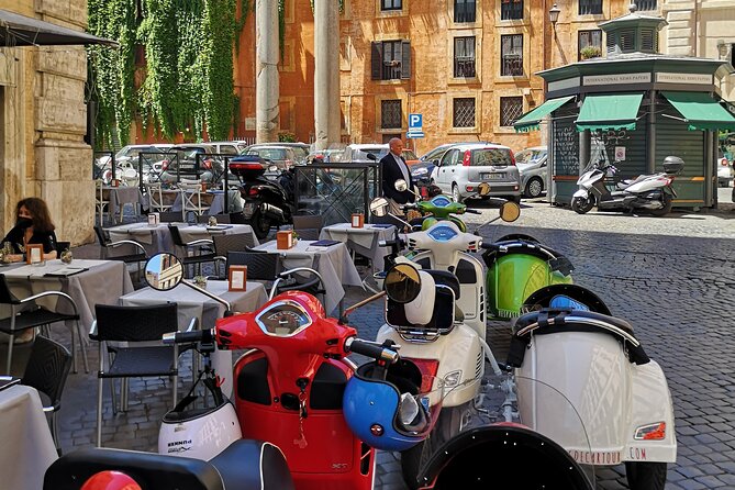Highlights of Rome Vespa Sidecar Tour in the Afternoon With Gourmet Gelato Stop - Frequently Asked Questions