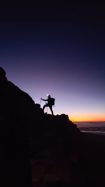 Hiking Summit of Teide by Night for a Sunrise and a Shadow - Nighttime Hiking Experience