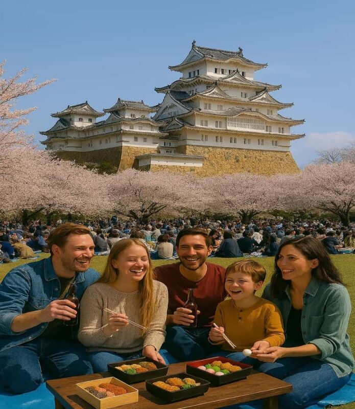 Himeji: Cherry Blossom Picnic Tour with Food & Drinks - The Hanami Picnic Experience