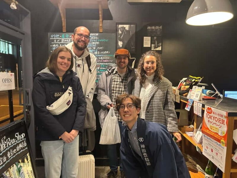 Historic Kanda Sake Tasting at Tokyos Oldest Shop (1596) - Duration and Group Size