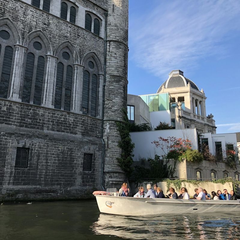 Historical Boat Tour in Ghent - Ghent’s medieval center, seen from the Graslei