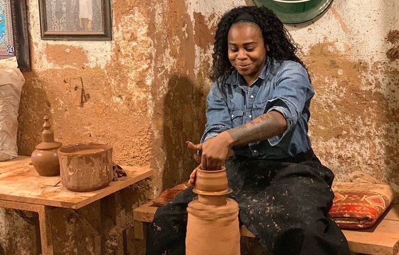 Historical Pottery Making in Cappadocia - Watching a potter shape clay