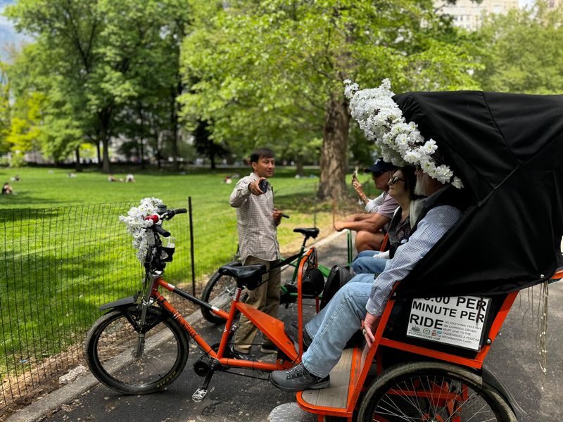 History, Nature and Movie Locations Central Park Pedicab Tour in NYC - What the ride feels like