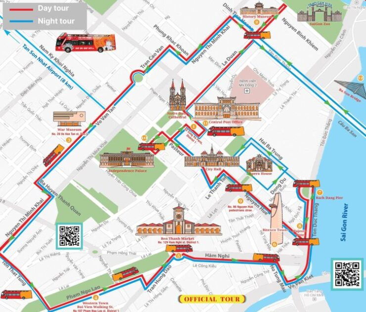 Ho Chi Minh City: 1 Round City Bus Tour and Dinner on Cruise - Booking Details