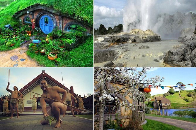 Hobbiton Movie Set and Rotoruas Geothermal Valley Tour Departing Auckland - Meeting and Pickup