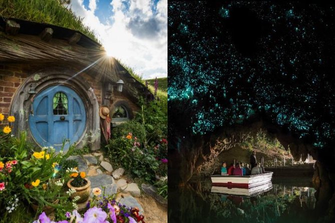 Hobbiton Movie Set and Waitomo Glowworm Caves Guided Day Trip From Auckland - Highlights of the Tour