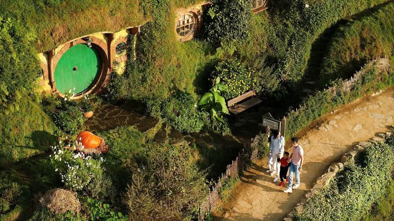 Hobbiton Movie Set Tour with Buffet Lunch from Rotorua - Green Dragon, Mill and Party Tree
