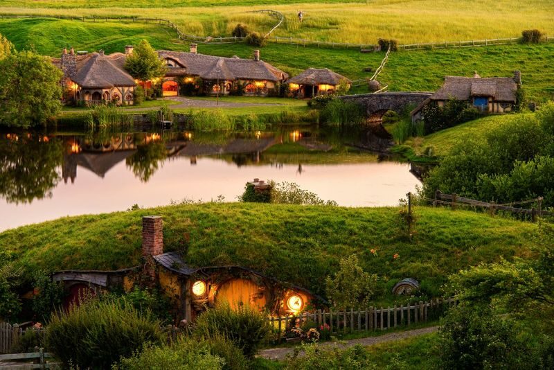 Hobbiton & Waitomo Caves Small Group Experience with Lunch - Hobbiton’s movie set, seen on foot
