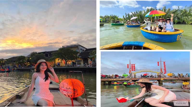 Hoi An : Bamboo Basket Boat Ride & Lantern Boat Trip . - Itinerary and Activities