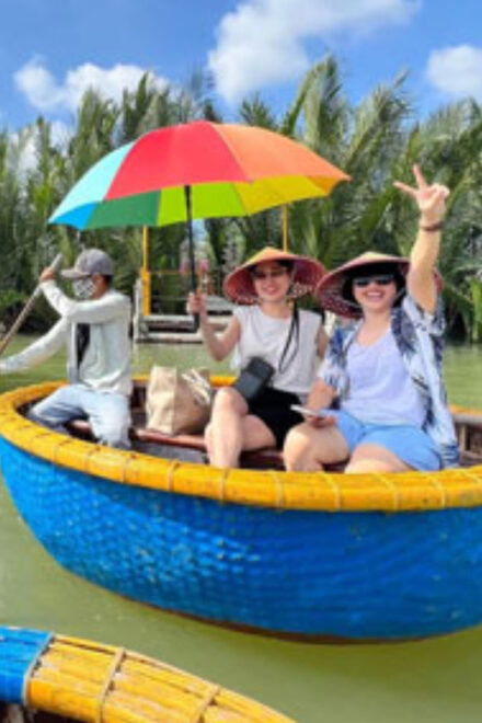Hoi An : Bamboo Basket Boat Ride & Lantern Boat Trip . - Bamboo Basket Boat Experience