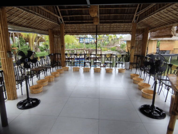 Hoi An: Bamboo Boat Ride & Herbal Foot Soak Package - Relaxing in the Herbal Foot Bath