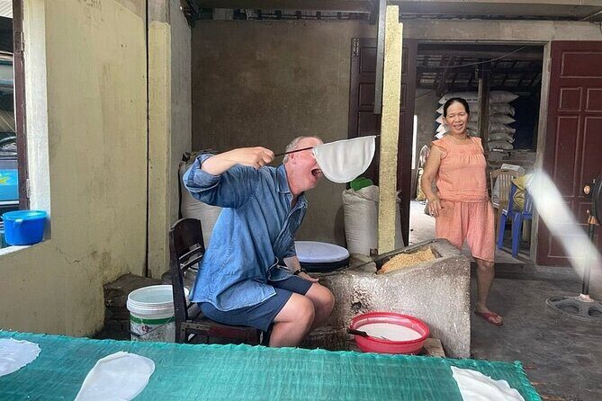 Hoi An Cycling Fishing net Rice Wine and Noodle Making for Lunch - Good To Know