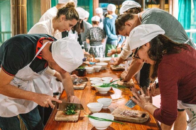 Hoi An: Making Lantern &Cooking Class With Basket Boat Ride - Cooking Class Details
