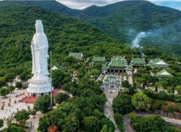 Hoi An: Marble Mountain - Monkey Mountain Luxury Group Tour - Monkey Mountain (Son Tra Mountain) and the Lady Buddha Statue