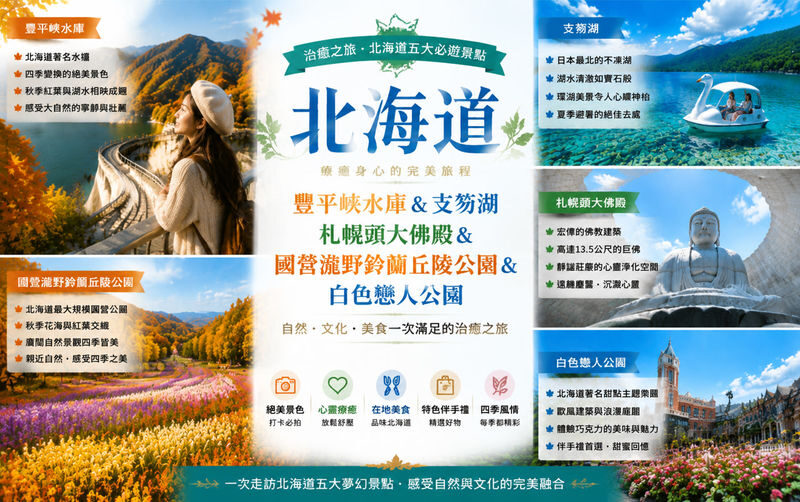 Hokkaido Autumn Foliage Day Tour: Hoheikyo Gorge, The Great Buddha Hall, Takino Suzuran Hillside Park, Lake Shikotsu, and Shiroi Koibito Park - Hoheikyo Gorge and the autumn color
