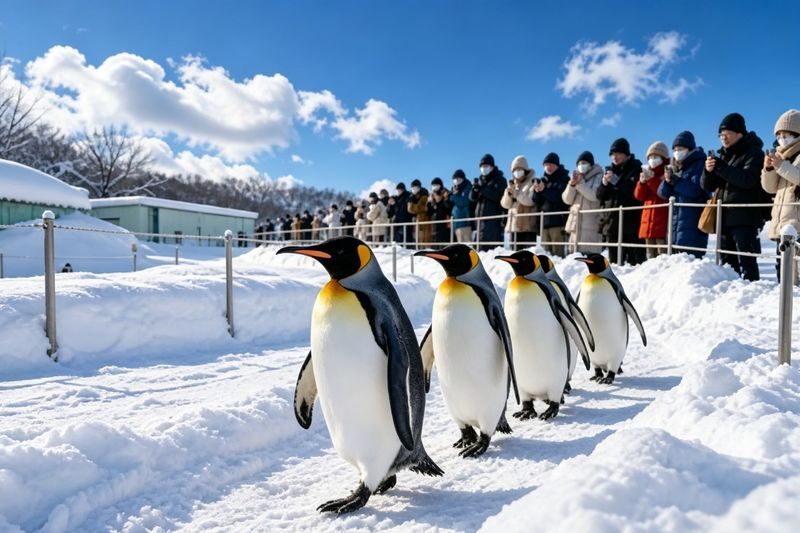 Hokkaido Popular Photo Spot Day Trip: Asahiyama Zoo, Biei Shirogane Blue Pond, Instagram-Famous Tree, Shirasu Waterfall, Forest Elf Terrace (Departing from Sapporo, Multi-language Options Available) - Shikisai no Oka: an hour in the snow