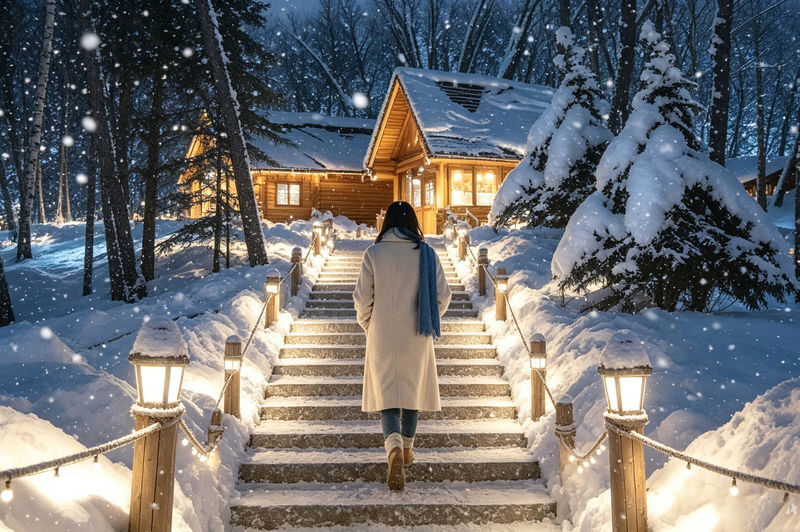 (Hokkaido Winter Illumination) Blue Pond Illumination & Ningle Terrace & Shirahige Waterfall & Shikisai no Oka & Biei Christmas Tree One-Day Tour (Departing from Sapporo) - A late start, then a full day in Biei and Furano