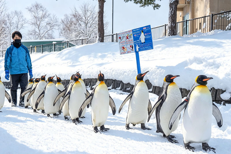 Hokkaido Winter Limited: Asahiyama Zoo & Shirogane Blue Pond & Shirasu Waterfall & Shikisai-no-Oka (Optional Snowmobile Experience) & Forest Elf Terrace Day Tour - Start with the route that fits your day
