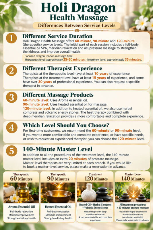 Holi Massage | Dragon Tendon & Phoenix Tendon Spa Bangkok Ratchada - What the price gets you