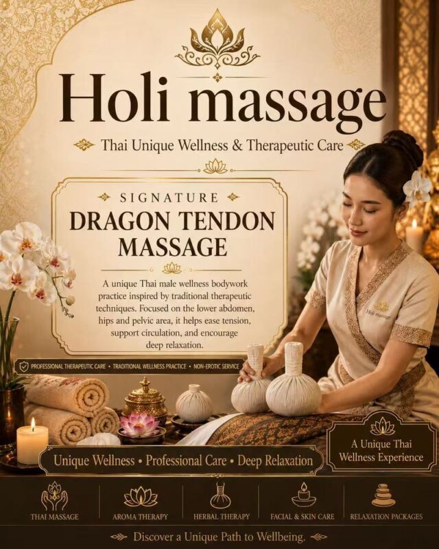 Holi Massage | Dragon Tendon & Phoenix Tendon Spa | Pattaya Beach - From Beach Road to the Treatment Room