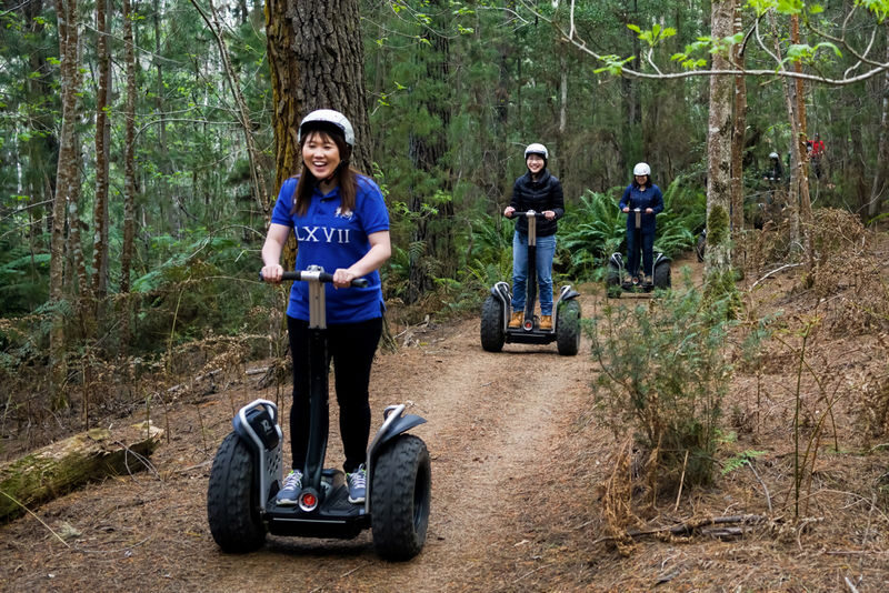 Hollybank Zipline, Segway, and Tree Ropes in Launceston - Practise on a Segway before heading up the trail