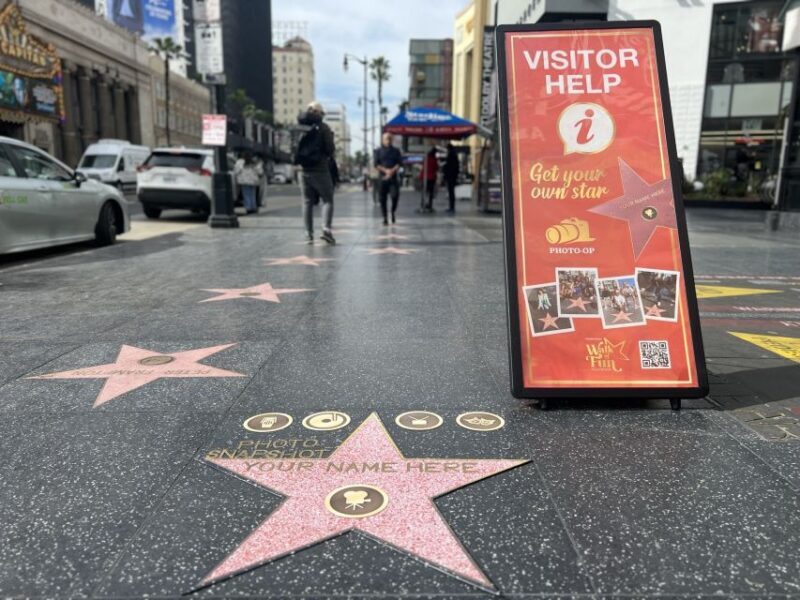 Hollywood: Make Your Own Star Walk of Fame Photo Experience - The Authentic Feel