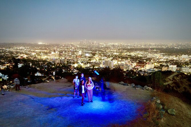 Hollywood Night Hike With Epic LA Skyline - Captivating Photos With Lights