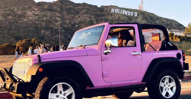 Hollywood Sign Private Tour on an Open Pink Jeep - The Sum Up