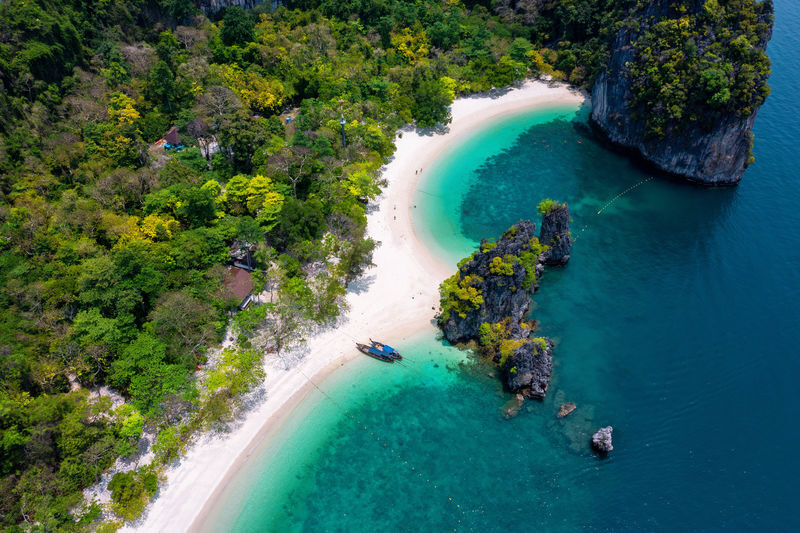 Hong Island Half Day Tour with Sunset Dinner by Longtail Boat - The lagoon and limestone coast by longtail boat